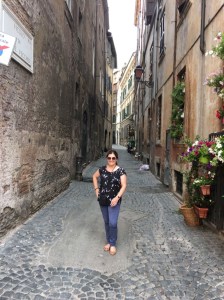 Dr. Day on a street in Rome